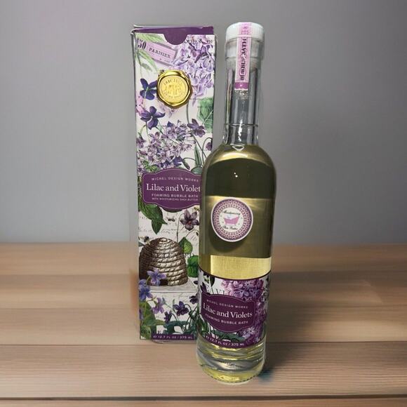 Michel Design Works Scented Foaming Bubble Bath With Shea Lilac & Violets Sealed - Picture 1 of 7